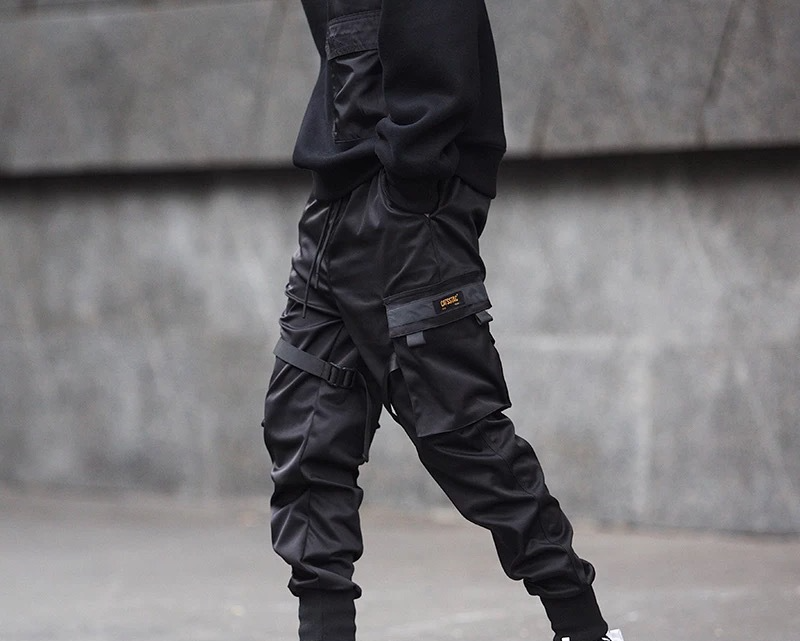 Hong Kong youth legging, men' trendy functional tactical paratrooper work pant, yuppi caual tudent lim fit_voghion.com