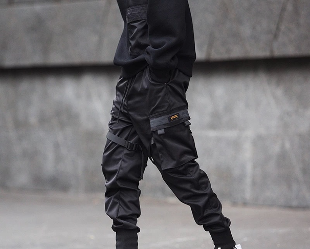Hong Kong youth legging, men' trendy functional tactical paratrooper work pant, yuppi caual tudent lim fit_voghion.com