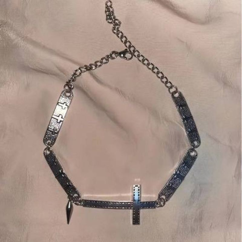 Silver Necklace Summer New High end Light Luxury collarbone Chain Popular Pendant_voghion.com