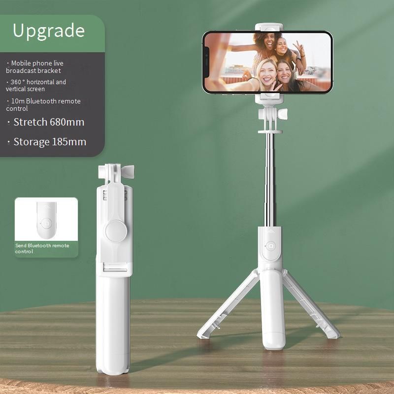 S03/S05 Bluetooth Selfie Stick Tripod - Foldable Stainless Steel, Compatible With IPhone/Android, TikTok & Live Streaming_voghion.com