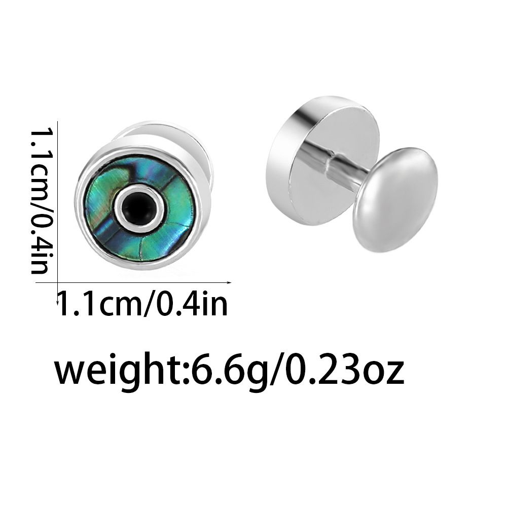 creative personality new cufflinks fashionable and versatile colorful round cufflinks business suit shirt accessories_voghion.com