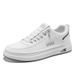 Spring New Breathable White Sneakers Men's Versatile Thick-Soled Sports Casual Leather Board Trendy Shoes_voghion.com