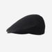Men's Reversible Forward Summer Large Head Circumference Beret Sunshade Breathable Baseball Cap Black Painter Hat_voghion.com