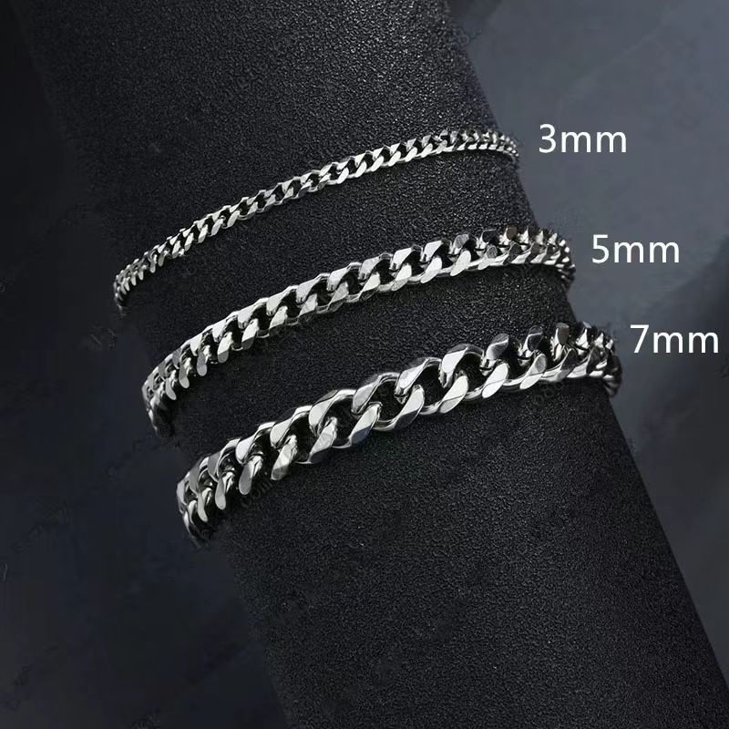 Unique Hip-Hop Six-Sided Polished Titanium Steel Bracelet INS Style Simple Trendy Men's And Women's Jewelry_voghion.com