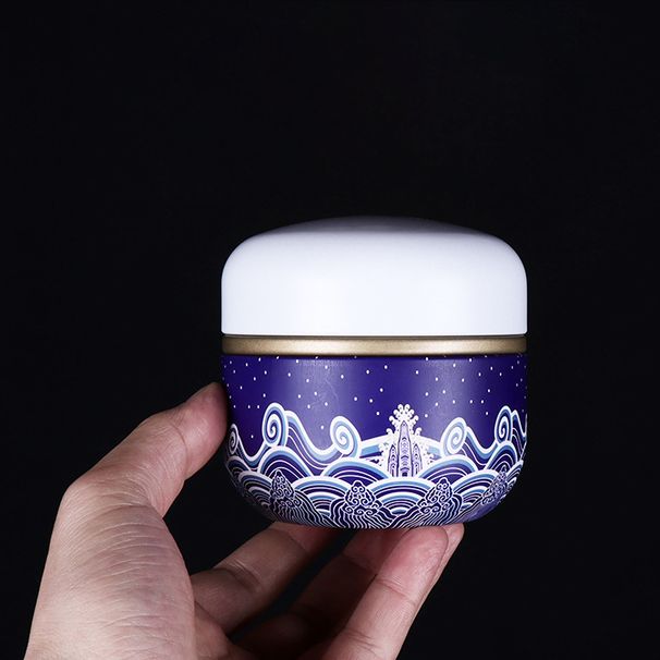 Mini-Teedose aus Metall, doppelte Abdeckung, Tee-Aufbewahrungsbehälter, tragbarer Teebehälter, universeller Home-Candy-Gewürzbehälter_voghion.com