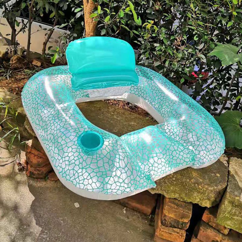 Swimming Ring Water Seat Backrest Swimming Ring Water Lounge Chair Inflatable Floating Board Swimming Pool Water Equipment_voghion.com