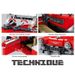 814Pcs Red Super Car Model Building Block Brick Set Kid Toy Christmas Gift_voghion.com