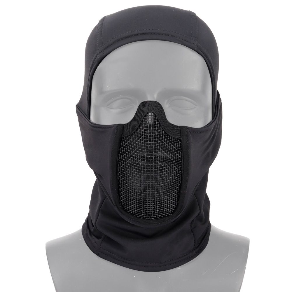 QFV50704555550<== Cross-Border Outdoor Dustproof Sunproof Cycling Face Mask Windproof Neck Warmer Breathable Steel Mesh Tactical_voghion.com