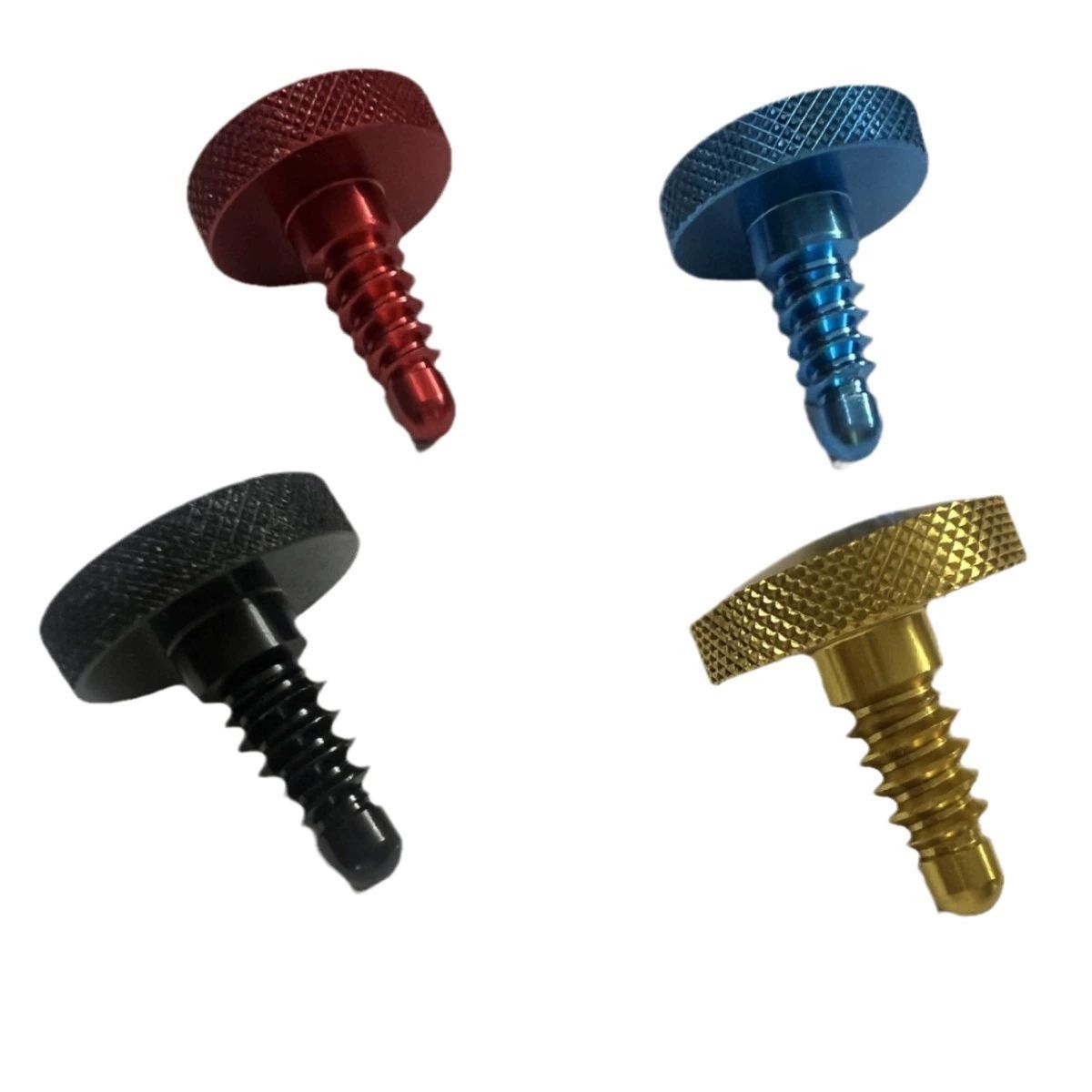 Färgad metall spetsig pip tornformad svansskruv thailändsk poolbarskydd, aluminiumlegering stångplugg_voghion.com