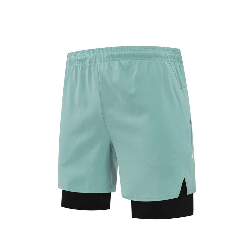 Men's Clothing Basketball Two Piece Shorts Running Fitness Quick Drying Elastic Lining Sports Pants_voghion.com