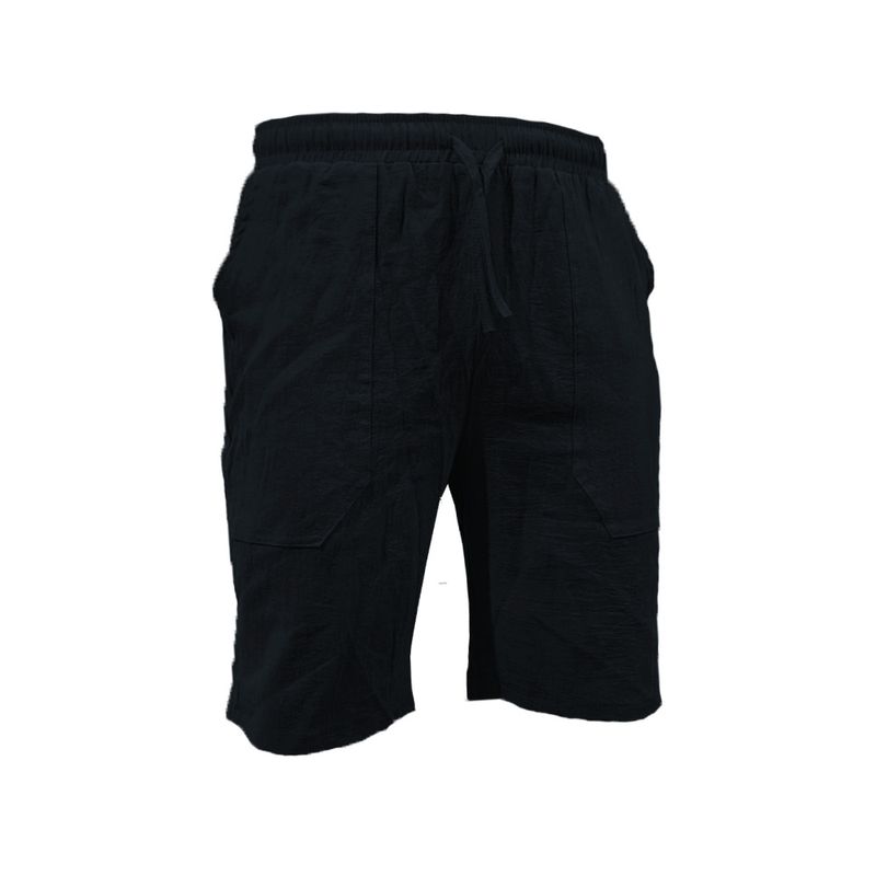 Pantalons décontractés pour hommes, couleur unie, avec cordon de serrage, respirants, en coton et lin, pour la plage, vêtements de sport, été 2025_voghion.com