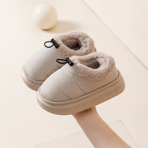 Kapcie bawełniane dla dzieci Maluch niemowlę bawełniany woreczek na buty obcas chłopiec skarb zima dzieci dziewczynki chłopcy puch materiał rodzic-dziecko kapcie_voghion.com