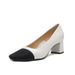 Xiao Xiangfeng Coarse Genuine Leather Single Shoes For Women's 2025 French Spring New Style Temperament Colorblock Light_voghion.com