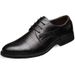 Chaussures en cuir pour hommes printemps mode chaussures en cuir décontractées chaussures d'affaires texture brillante confortable semelle souple slip-on chaussures en cuir pour hommes_voghion.com