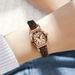 SENO Retro Small Wine Barrel Watch Business Women's Belt Temperament Small Square Watch Quartz Movement Women's Watch_voghion.com