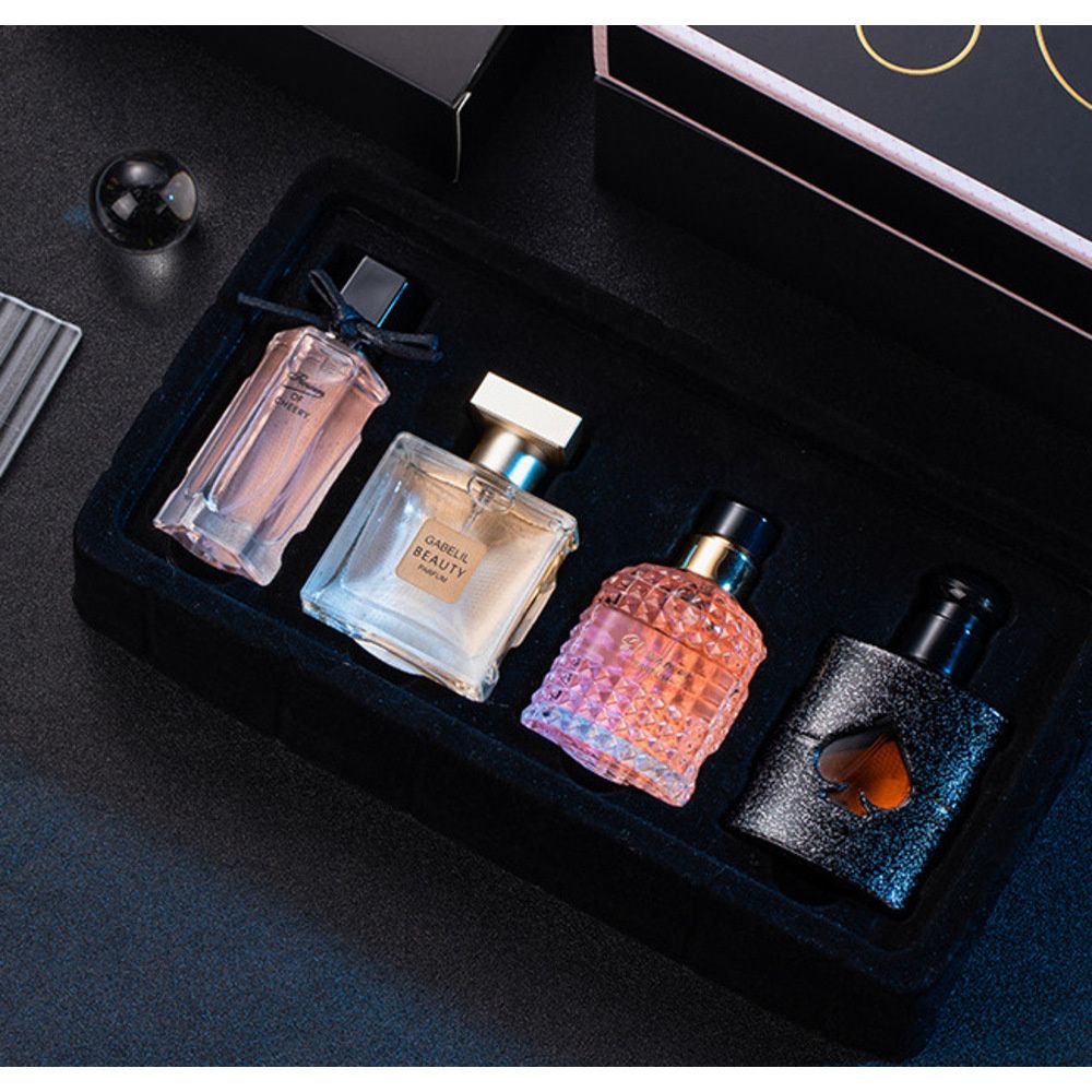 2023 Neues heißes Story-Parfümset für Damen, Geschenkbox, frischer und anhaltender leichter Duft, schwarze Krähe, guter Geruch, Blumenton_voghion.com