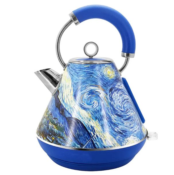 PS868P 1.8LRapid Boiling Electric Kettle, Wave Flower Electric Kettle STRIX Controller + Water Level Indicator 2200W SUS304 No BPA LED Light Wide Dr_voghion.com