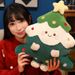 "45cm Fluffy Christmas Tree Plush Toy - Soft Holiday Decor With Hanging Ornaments & Lightweight Design"_voghion.com