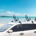 1 Pair Universal J-Bar Kayak Carrier 220LBS Load Heavy Duty Canoe Car Top Mount Carrier Roof Rack With 2Pcs Tie Down Straps_voghion.com