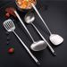 304 Stainless Steel 4-Piece Kitchen Utensil Set – Slotted Spoon, Soup Ladle, Spatula & Turner (Non-Slip Grip, High-Temperature Resistant)_voghion.com