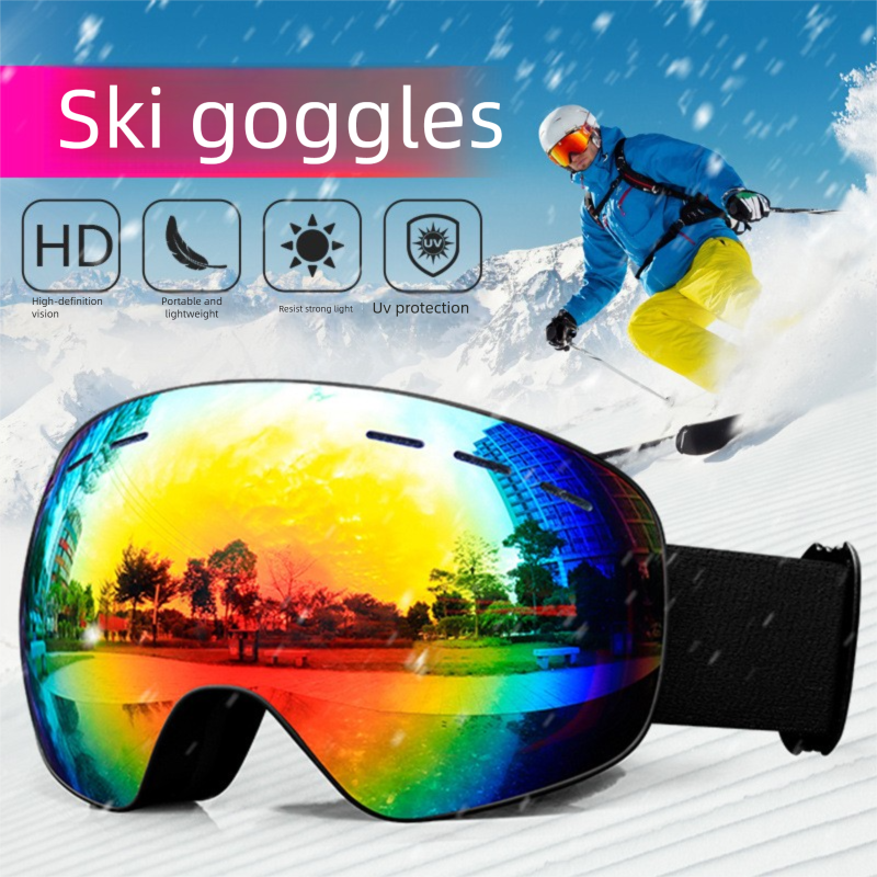 Vision 2025 New Outdoor Ski Gear Frameless Unisex Goggles Anti-Fog Double Layer_voghion.com