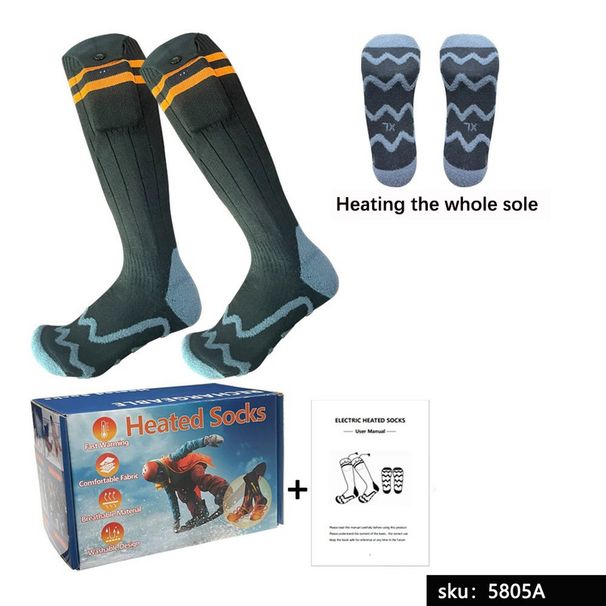 Jauns 5000mAh pilnībā pēdu sildošs āra slēpošanas elektriskais SOC_voghion.com