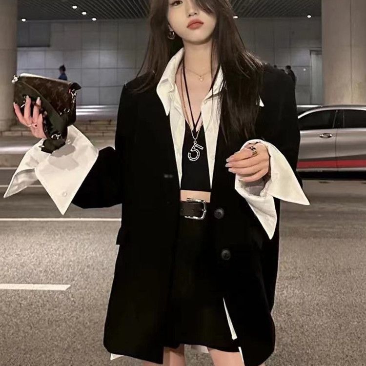Ensemble deux pièces haut de gamme pour femme, style coréen, début d'automne 2025_voghion.com