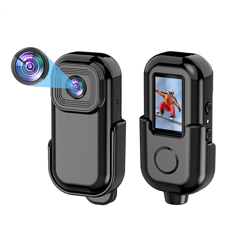 Cameră video cu înregistrare pentru sporturi în aer liber WiFi cu ecran color HD 1080, 360 de grade, pentru aplicarea legii_voghion.com