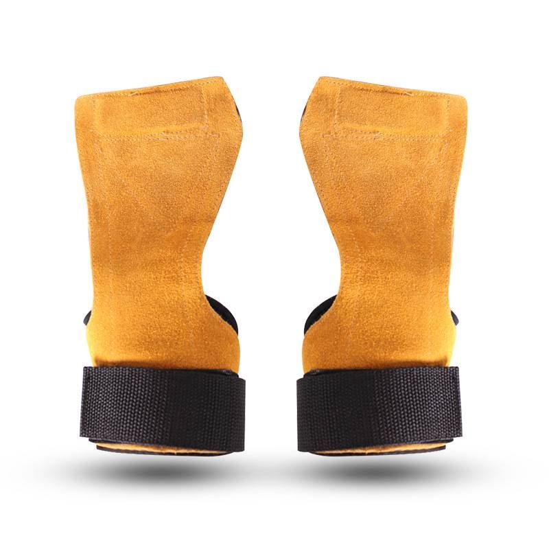 Kuhleder Handflächeschutz Fitness Handschutzgerät Rutschfest Handgelenkbandage Hard Pull Power Strap Grip Strap_voghion.com