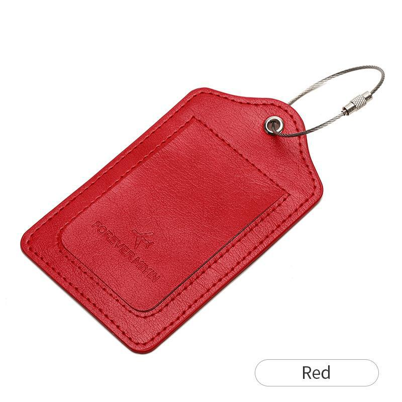Metallbagasjelapp med bånd - Vanntett og anti-tap reise-ID-lapp, kompakt og unisex design for boardingkort og bagasje_voghion.com