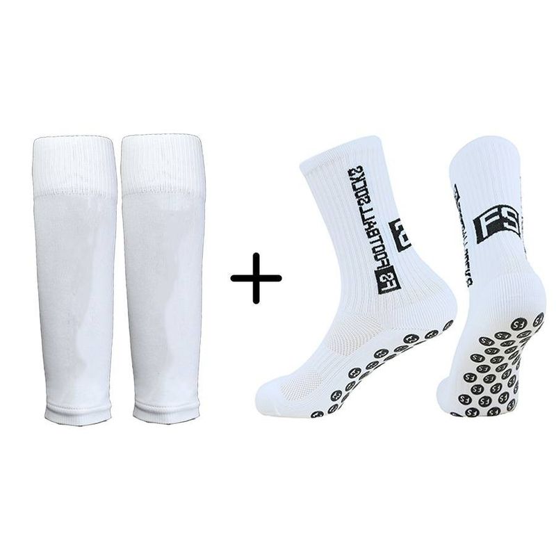 Fußballsocken, atmungsaktive Fußballsocken, Beinschützer für Erwachsene, Beinabdeckungen, Sport-Strick-Beinsocken, Klebepunkte, rutschfeste, schweißabsorbierende Wadensocken_voghion.com