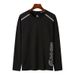 Long sleeved T-shirt for leisure, sports, fitness, high elasticity, quick drying top_voghion.com