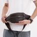 fanny Pack First Layer Cowhide Men's Multi-functional Breast Bag Retro Messenger Bag Business Fashion Work Wear-resistant Processing_voghion.com