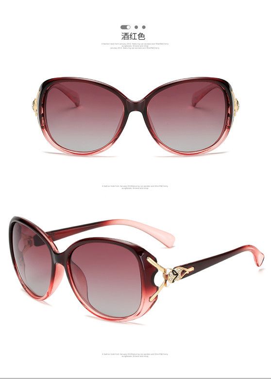 Fabrikstillverkad ny diamantinläggning 8842 rävhuvud polariserat för dammodesolglasögon, UV-beständiga solglasögon_voghion.com