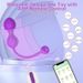 Giocattoli sessuali per adulti in silicone impermeabile per donne e coppie con telecomando APP, vibratore per punto G e clitoride, palline di Kegel per allenamento vaginale_voghion.com
