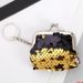 3inch New Convenient Clip Coin Purse Mini Earphone Data Cable Sequin Wallet Storage Bag_voghion.com