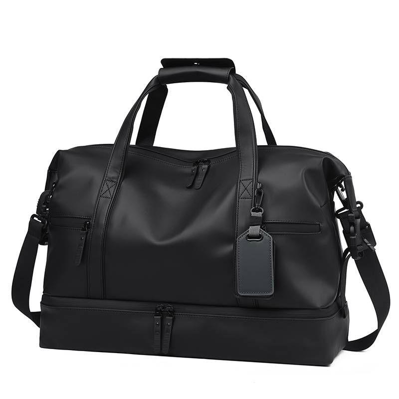 Genuine Leather Business Travel Bag, Sports And Fitness Bag Large Capacity For Men And Women_voghion.com