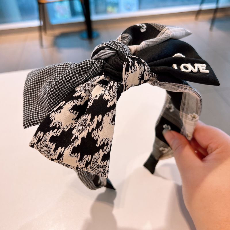Women's Hair Accessories autumn new style~Designer order style large version bow age-reducing fashion headband to show face small hair accessories_voghion.com
