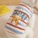 Cat Spring Breathable Striped Pet Thin Dog Clothes Bichon Teddy Summer Vest_voghion.com