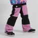 Ski Women Waterproof Warm Color Matching Ski Double Board Veneer Patchwork Snow Pants Men_voghion.com