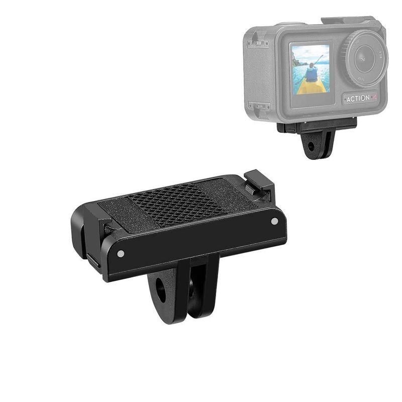 Pentru DJI Osmo Action 4 / 3 PULUZ Suport de extensie cu eliberare rapidă magnetică (negru)_voghion.com