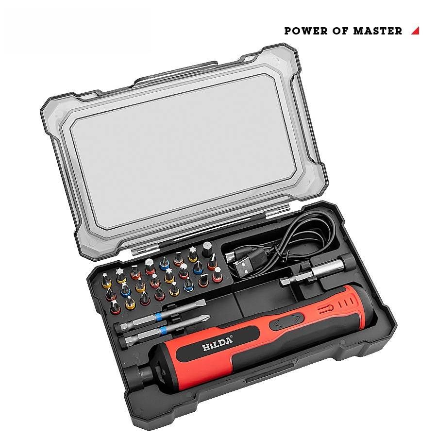 Cordless Lithium-Ion Electric Screwdriver Set - Compact, Rechargeable & Powerful For Home DIY & Professional Use_voghion.com