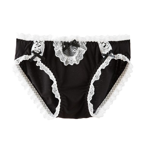 Intimo Mutandine in cotone modale Slip sexy a vita bassa senza cuciture con orlo in pizzo morbido_voghion.com