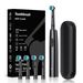 5-Mode Sonic Electric Toothbrush – Ultra-Soft Bristles, 30+ Days Battery, USB-C Fast Charge, 4/8 Brush Heads With Travel Case (White/Black/Pink)_voghion.com