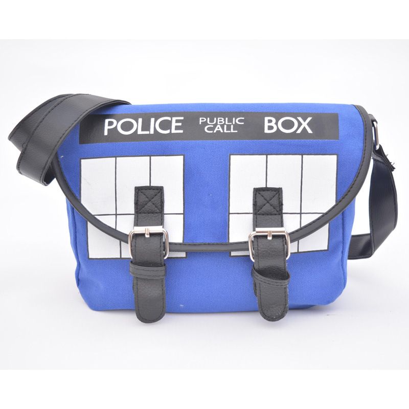 Borsa a tracolla da donna con tracolla Police Box del film britannico Doctor Who_voghion.com