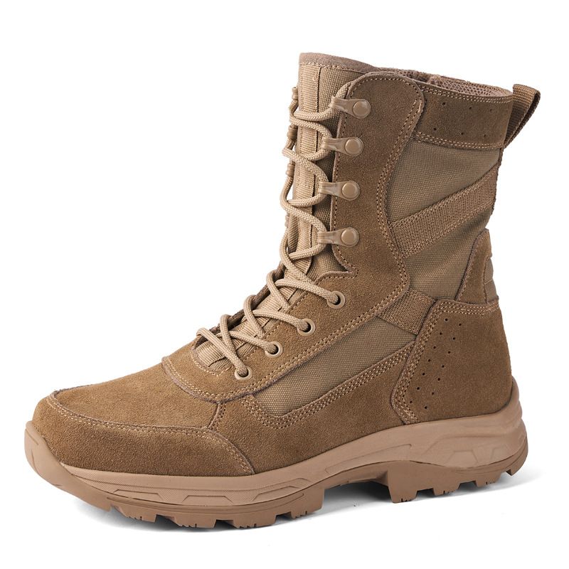 New combat boots men's ultra-light desert outdoor boots tactical boots head waterproof training shoes anti-puncture anti-slip_voghion.com