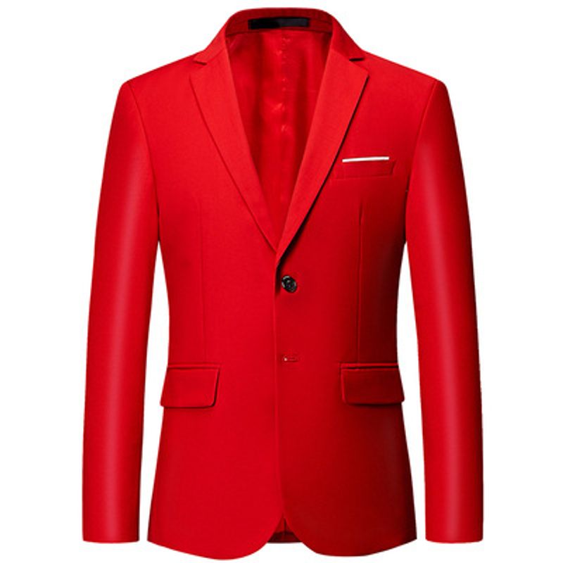 Frühling Und Herbst Herren Business Casual Einzigen Kleinen Anzug Mode Für Männer Einfarbig Anzug Jacke_voghion.com