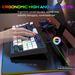 Teclado para juegos de 87 teclas con membrana cableada, retroiluminación RGB, sensación mecánica, 25 teclas sin conflictos, blanco y negro_voghion.com