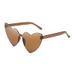 ActiveGo 3022 Thin Peach Heart Sunglasses Jelly Frameless Heart-Shaped One-Piece Glasses Candy Color Eyewear_voghion.com
