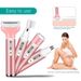 Tagliacapelli elettrico da donna 4 in 1: rasoio per sopracciglia, ascelle e corpo indolore, ricaricabile tramite USB e impermeabile._voghion.com